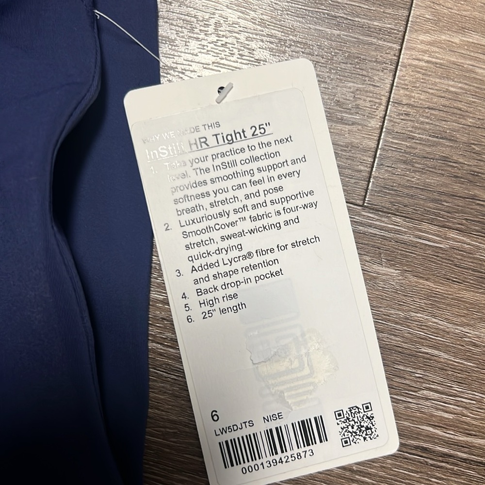 NWT Lululemon Instill HR tight - Picture 4 of 5